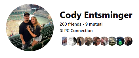 Cody Entsminger - First Shift Config Tech