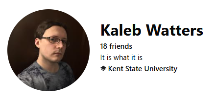 Kaleb Watters - Second Shift Depot Tech